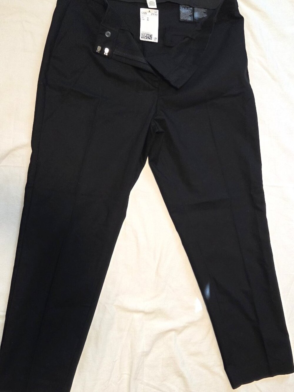 H&M Women’s Black Dress Pants Size 12 - Office Work Slacks Stretch - NWT